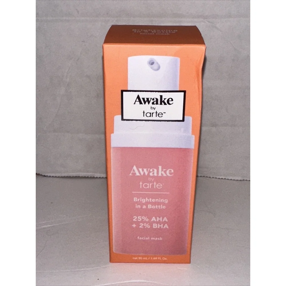Awake by Tarte Brightening in a Bottle Facial Mask 25%‎ AHA 2% BHA 50ml 1.69oz